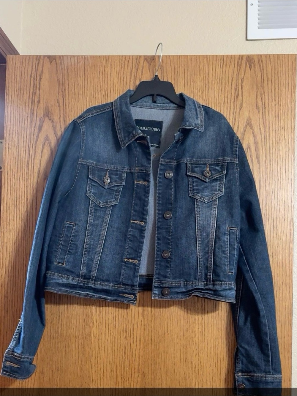 Maurices Dark Blue Denim Jean Jacket